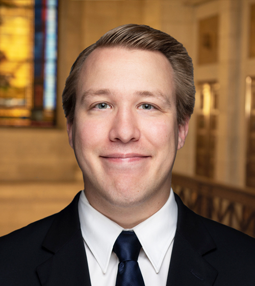 Headshot of David Scherer, new attorney at GRB Law