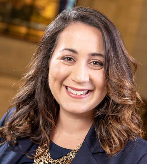 headshot of Emily Mueller, presenter on municipal drone usage